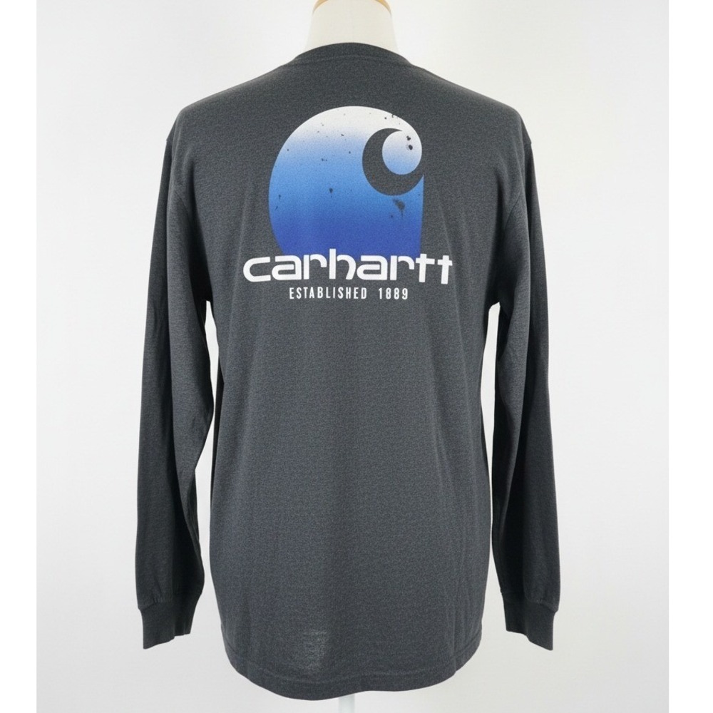 Carhartt XL Relaxed Fit‎ Long Sleeve Graphic T Shirt Sweatshirt Mens XL Gray